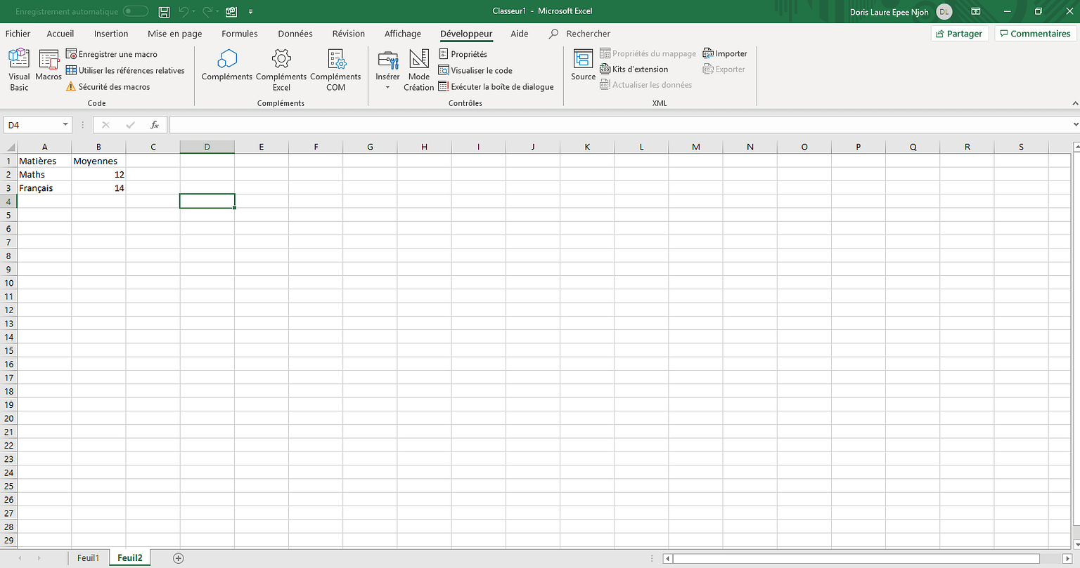 Comment copier les données d'une feuille sur une autre dans un classeur